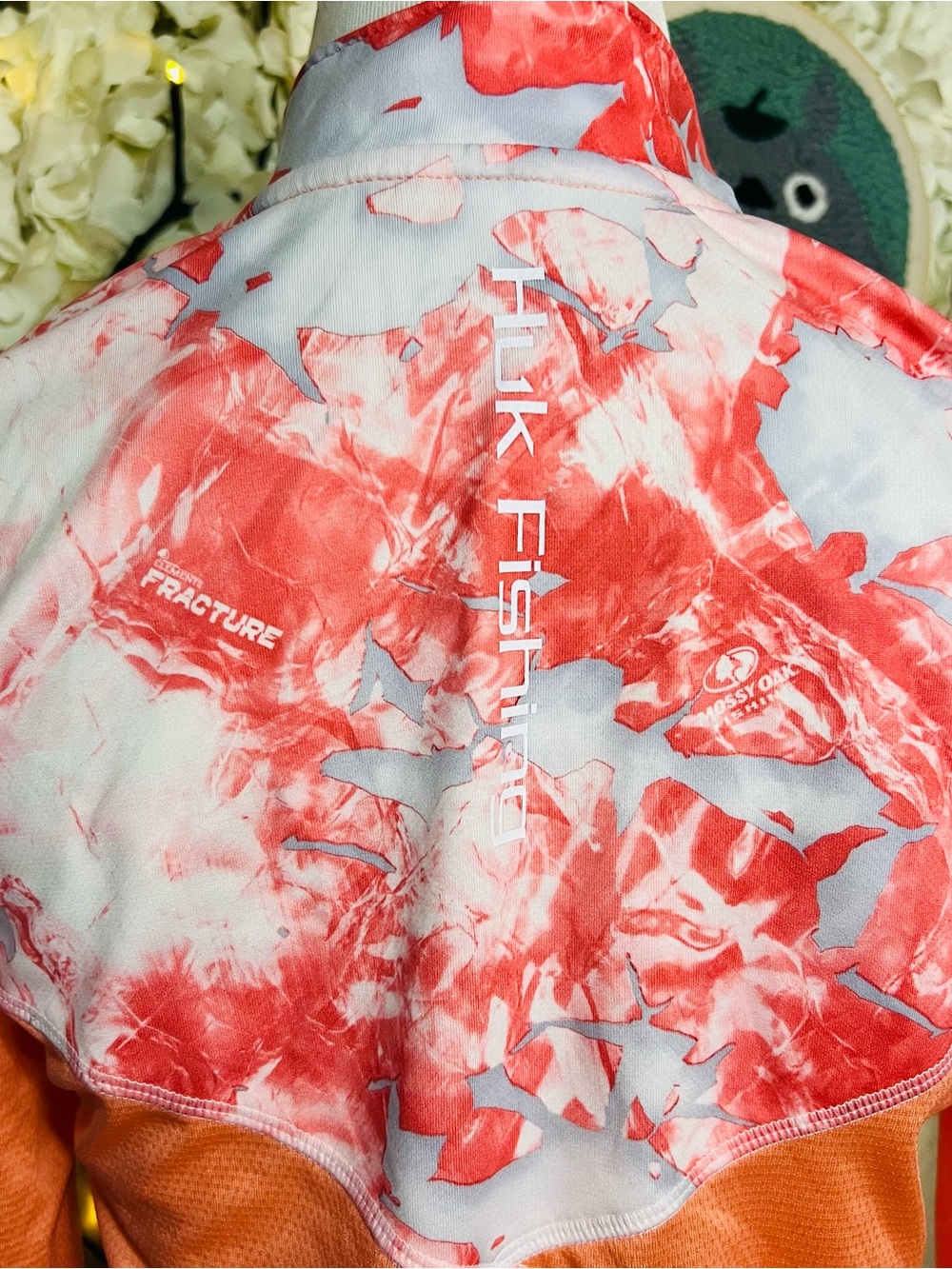 Huk Coral Marble Quarter-Zip Long Sleeve Fishing Shirt - Picture 3 of 5